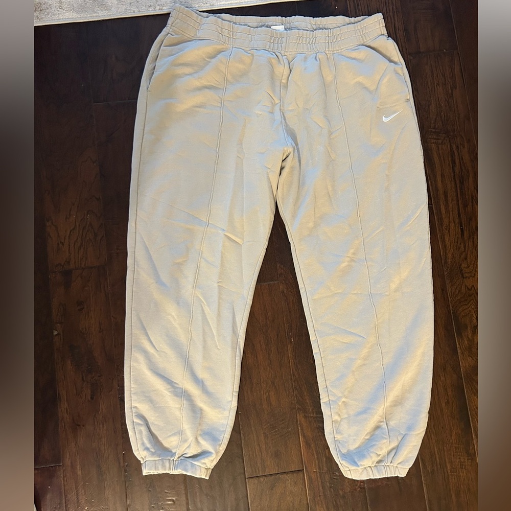 Nike Beige Essential Joggers Sweatpants